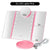 SearchFindOrder Pink 10X Mirror Portable Magnifying Tri Fold Makeup Mirror