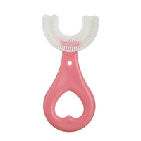 SearchFindOrder Pink 2-6T Kids Silicone U-Shaped Toothbrush