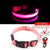 SearchFindOrder Pink  Button Battery / M NECK 40-48 CM LED Dog Collar - USB Rechargeable