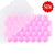 SearchFindOrder Pink Honeycomb Stackable Ice Cube Trays with Removable Lid