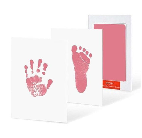 SearchFindOrder Pink Inkless Baby Handprint and Footprint Memory Kit