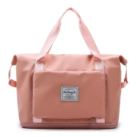 SearchFindOrder Pink Large Capacity Lightweight Waterproof Folding Travel Bag