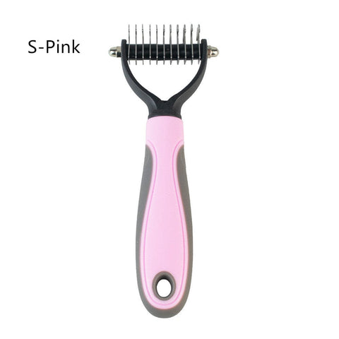 SearchFindOrder Pink / S Double-Sided Shedding Knot Cutter Tool for Dogs and Cats