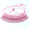 SearchFindOrder pink The Portable Windproof Clothesline