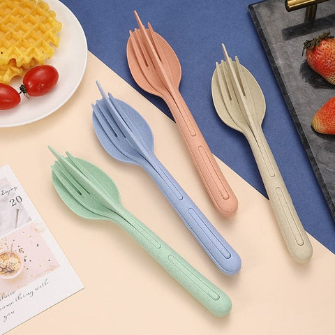 SearchFindOrder Portable All-in-one Travel Cutlery Set