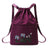 SearchFindOrder Purple Multi-Purpose Portable Travel Drawstring Backpack