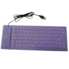 SearchFindOrder Purple Portable Mini USB Waterproof Flexible Keyboard