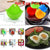 SearchFindOrder Random Color  4 pcs Stainless Steel 5 Style Fried Egg Pancake Mold Gadget Rings