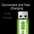 SearchFindOrder Rechargeable Battery Rechargeable Built-in USB 1.5V AA Lithium Battery