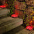 SearchFindOrder Red / 4 LED 7x7x5cm Outdoor LED Solar Lawn Garden Decorative Brick Ice Cube Lights