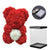 SearchFindOrder Red and White With Box & LED The Rose Bear