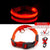 SearchFindOrder Red Button Battery / L NECK 45-52 CM LED Dog Collar - USB Rechargeable