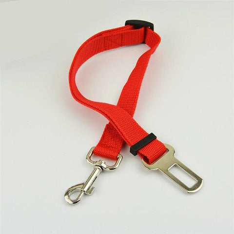 SearchFindOrder Red Pet Seat Belt Adjustable Leash