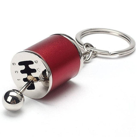 SearchFindOrder Red Six-Speed Manual Shift Keychain