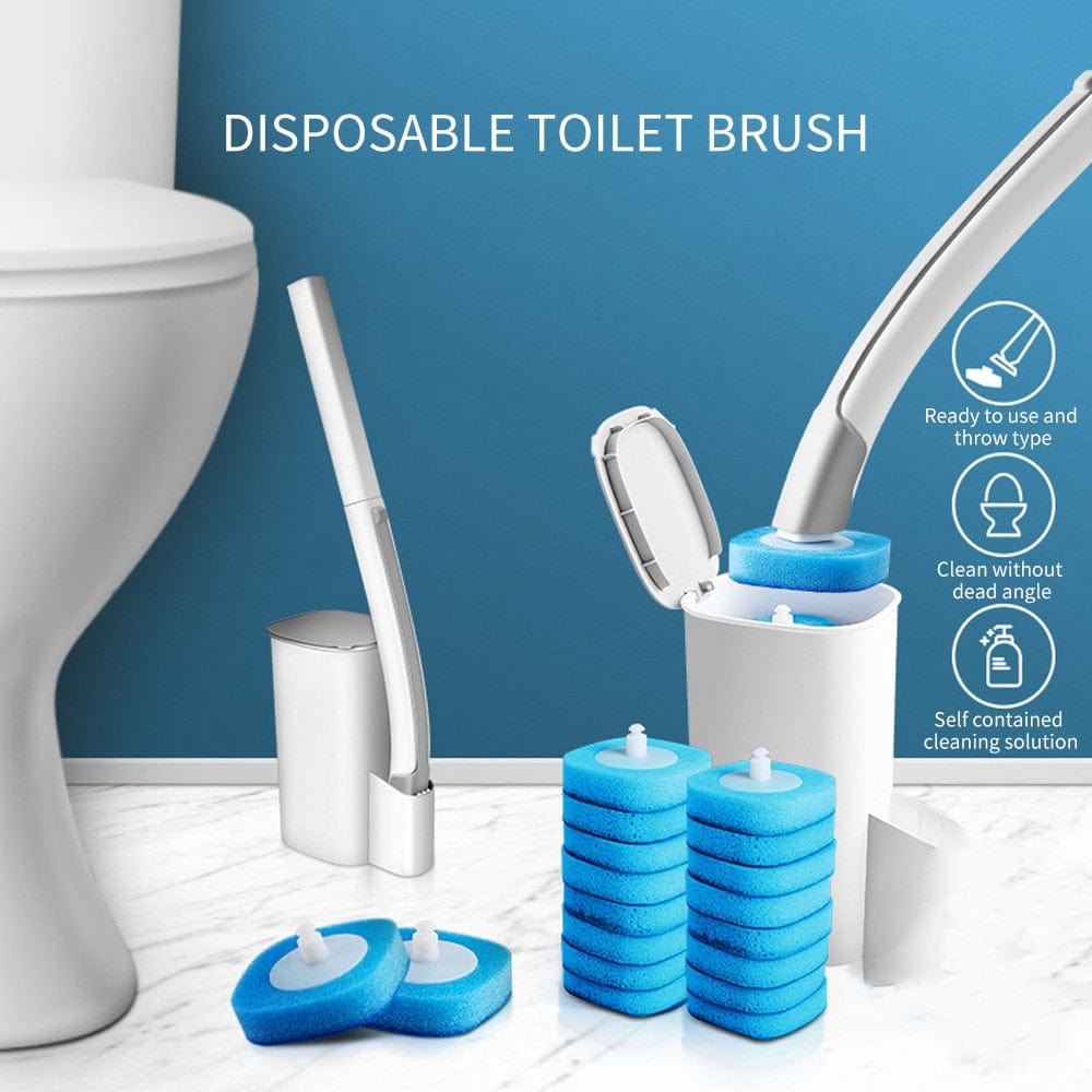 Disposable Toilet Brush Wall-mounted Holder Cleaner Set– SearchFindOrder