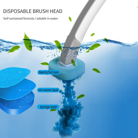 SearchFindOrder Replaceable Head Wall-mounted Disposable Toilet Brush