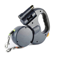 SearchFindOrder Retractable Dual Dog Leash with LED Light