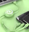 SearchFindOrder Retractable Fast Charge 3 in 1 Charging Cable