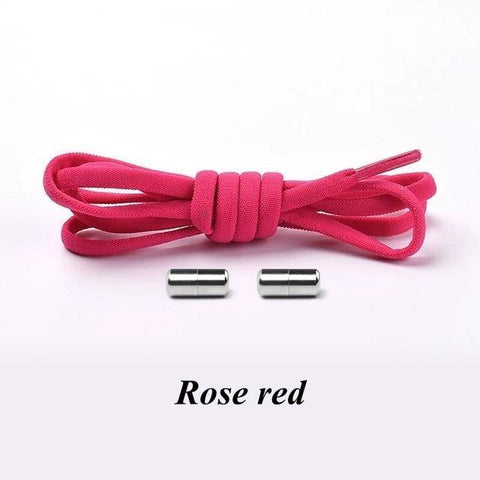 SearchFindOrder Rose red Smart No-Tie Shoelaces