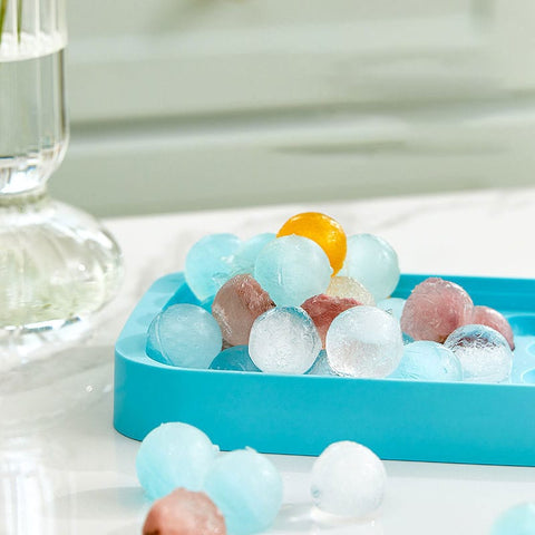 SearchFindOrder Round Ice Cube Tray with Storage with Swift Release