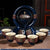 SearchFindOrder Royal Blue Unique Ancient Chinese Porcelain Teapot Set (Eight Piece Set)