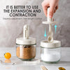 SearchFindOrder Seasoning Condiment Glass Jar with Lid and Spoon