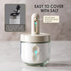 SearchFindOrder Seasoning Condiment Glass Jar with Lid and Spoon