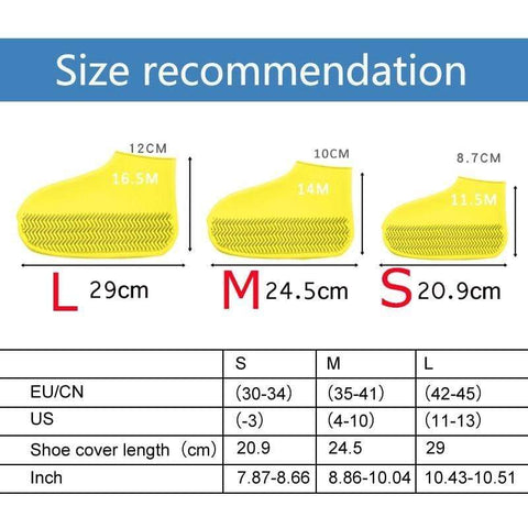 SearchFindOrder Shoe Care Kits Waterproof Silicone Shoe Covers