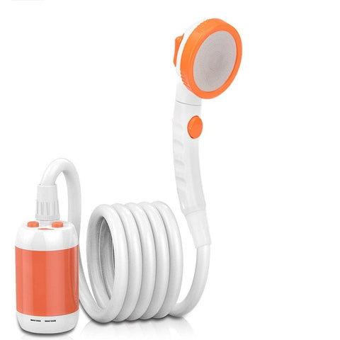SearchFindOrder Shower-Light orange Rechargeable Outdoor Handheld Portable Electric Showerhead