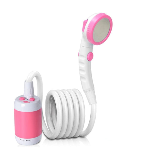 SearchFindOrder Shower-Pink Rechargeable Outdoor Handheld Portable Electric Showerhead