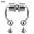 SearchFindOrder Silver Magnetic Nose Hoop Ring
