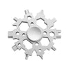 SearchFindOrder Silver on Silver / China 23-in-1 Stainless Steel Snowflake Multifunctional Tool Fidget Spinner
