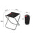SearchFindOrder Silver Pocket Size Folding Chair