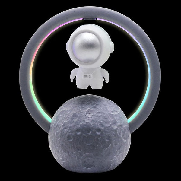 SearchFindOrder Silver Type B Levitating Astronaut Bluetooth Speaker Lamp