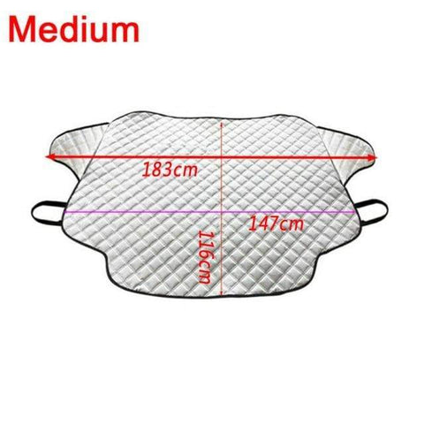 SearchFindOrder Small (183 x 116cm) Windshield Snow and Sun Shade Cover
