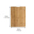 SearchFindOrder Small Bamboo Chopping Board Hangable Non-slip
