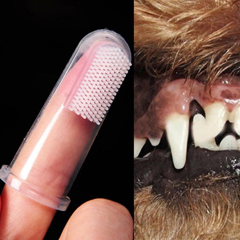 SearchFindOrder Soft Dog Finger Toothbrush (2 Pieces)
