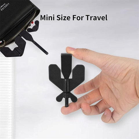 SearchFindOrder Stainless Steel Butterfly Portable Travel Door Stopper Lock