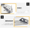 SearchFindOrder Stainless Steel Corner Connections For Furniture (4 Pieces)