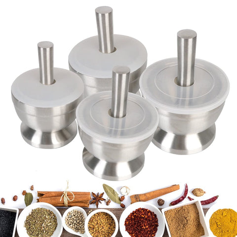 SearchFindOrder Stainless Steel Herbs Crusher⁠ with Silicone Cover