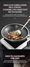 SearchFindOrder Stainless-Steel Honeycomb Nonstick Wok