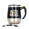 SearchFindOrder Stainless Steel Magnetized Self Stirring Mug