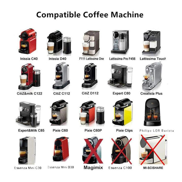 SearchFindOrder Stainless-Steel Reusable Coffee Filters For Nespresso Coffee Maker