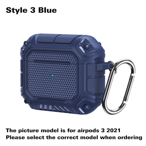 SearchFindOrder Style 3 Blue / For Airpods 3 2021 Shockproof Protective Cover for Apple AirPods 1, 2 and Pro