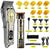 SearchFindOrder The Barbers Silver and Gold Professional Hair Trimmer with LCD Display