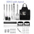 SearchFindOrder The Ultimate Apron with 35pcs Stainless Steel BBQ Tool Set