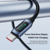 SearchFindOrder Turbo Connect Led Display Fast Phone Charging USB Type-C to USB Type-C Cable