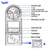 SearchFindOrder Type 01 Multifunction Geometric Rotatable Drafting Measuring Tool
