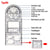 SearchFindOrder Type 02 Multifunction Geometric Rotatable Drafting Measuring Tool