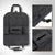 SearchFindOrder Universal Car Back Seat Storage Organizer with Elastic Felt Storage Bag 6 Pockets Organizer